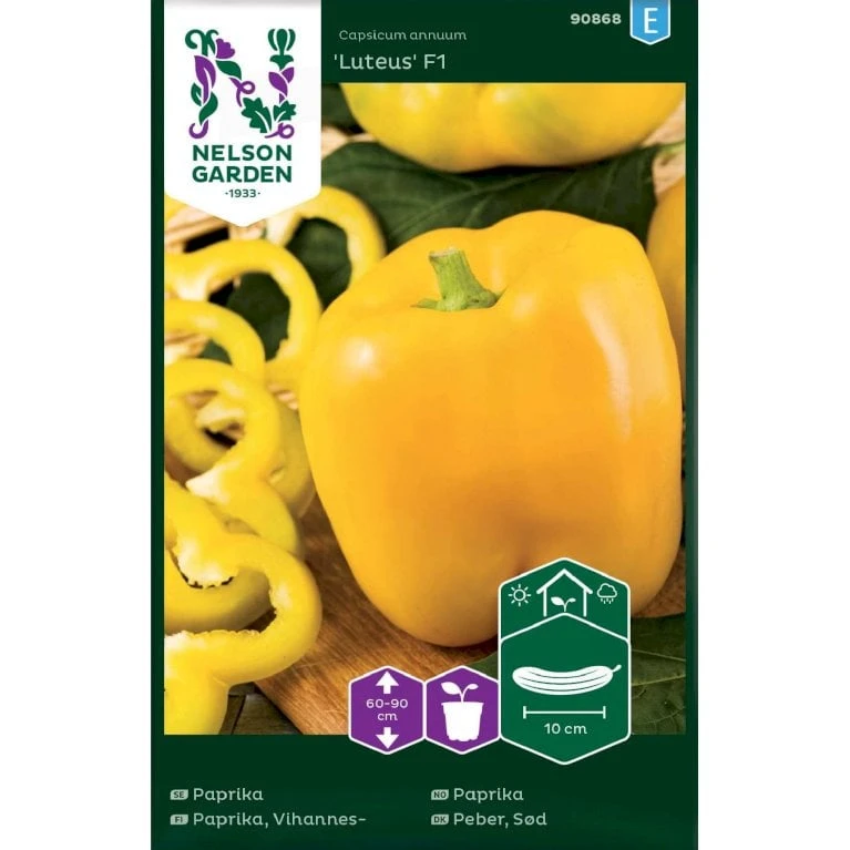 Sød Peber 'Luteus' F1 Capsicum Annuum 'Luteus' F1 3 Sød Peber 'Luteus' F1 Capsicum Annuum 'Luteus' F1