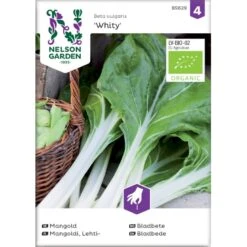 Bladbede 'White Silver 3' Øko Beta Vulgaris 'White Silver 3' Frøpose, Antal Pr. Pakke, Ca. 30 Stk.